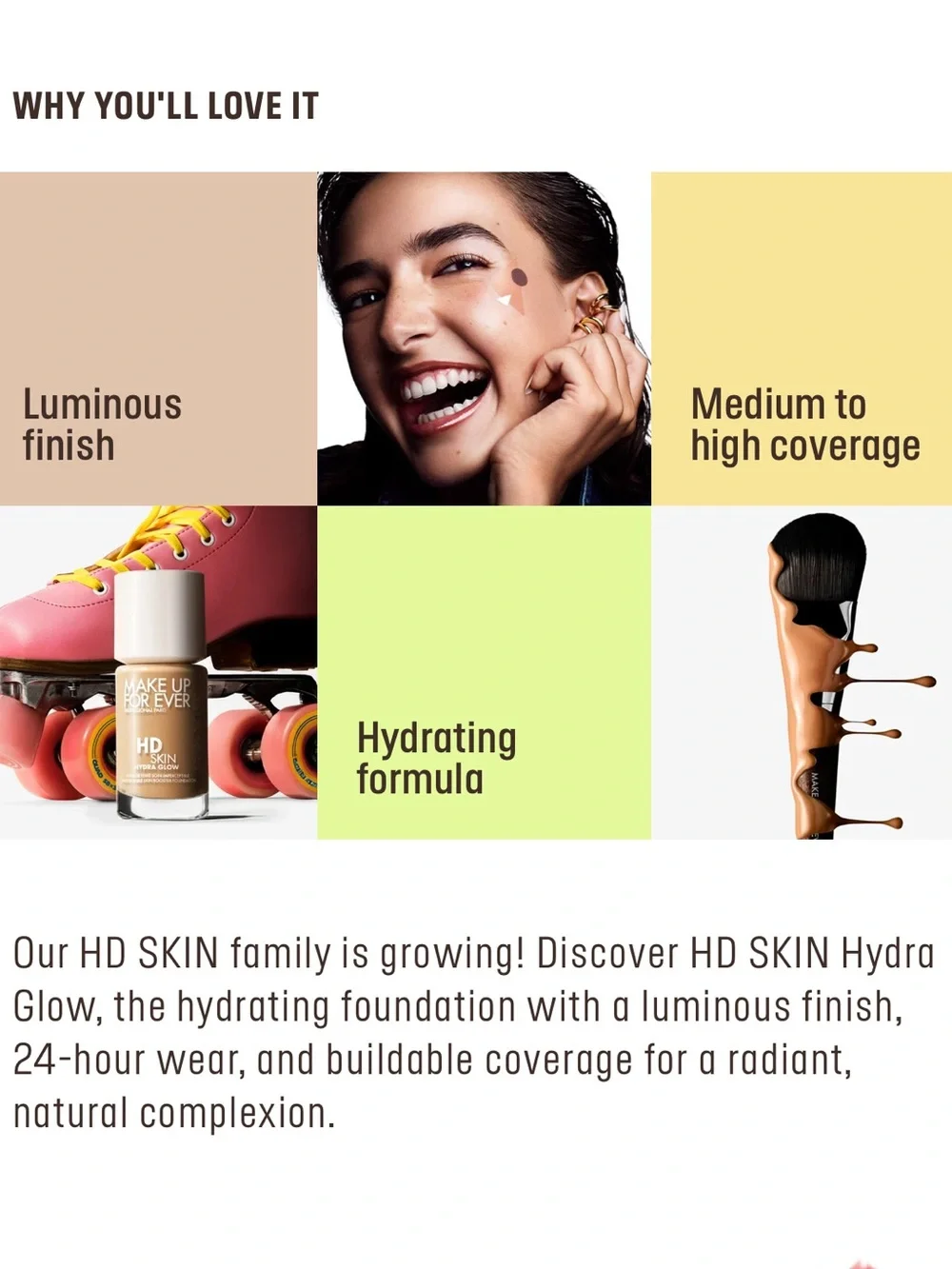Makeup Forever HD Skin Hydra Glow Foundation- 1N14